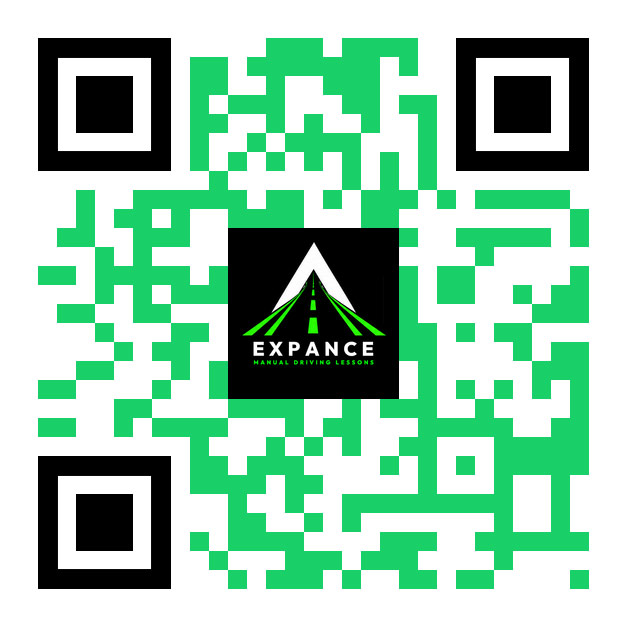 Expance manual driving lessons QR code